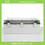 600x400x220mm ip66 PC clear waterproof hinged plastic box hinged box