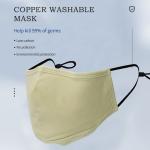 Silver Copper Ion Knitted Cotton Washable Reusable Face Mask OEM ODM