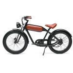 Highly 26-inch Fat Tire Retro Electric Motorcycle with 48V 750W Motor and 8