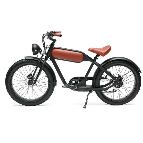 Highly 26-inch Fat Tire Retro Electric Motorcycle with 48V 750W Motor and 8