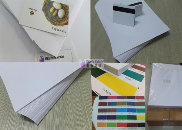 White Single Sided Digital Printing PVC Sheets Superior Aging Resistance