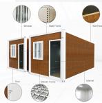 Zontop 20ft 40ft Luxury Modern Steel Portable Stackable 3 Bedroom China Shipping