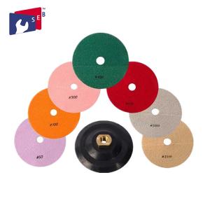 Wholesale 100 Mm Diamond Marble Polishing Pads Wear Resistant For Electric Polisher from china suppliers