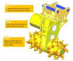 Excavator Hydraulic Drum Cutter For Tunnel Construction Works