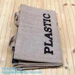 Lightweight collapsible jute fabric storage bin basket,Jute multifunctional