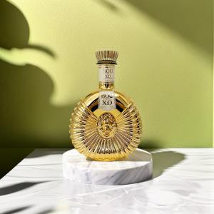 Wholesale Blue Golden Electroplating Luxury Spirits Bottle Vacumm Coating 1L Liquor Bottles from china suppliers