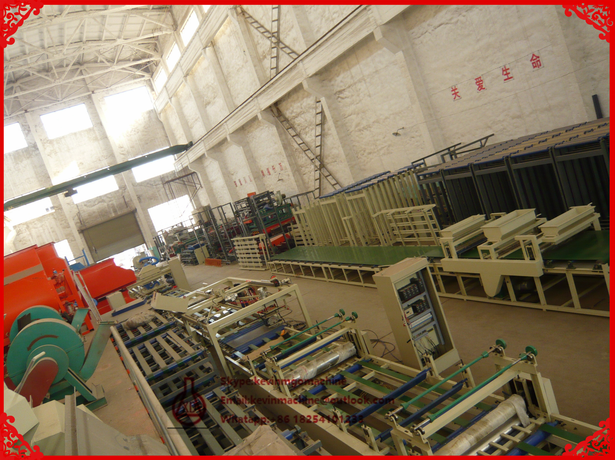 PLC Automatic Control System MgO Sandwich Panel Machine for Fireproof Door Making