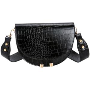 Wholesale 23cm 5cm Semi Circle Crossbody Bag Niche Crocodile Pattern Shoulder Bag from china suppliers