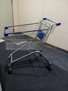 Wholesale Chrome Plated Iron Wire Shopping Trolley / Movable Store Hand Wire Shopping Cart from china suppliers