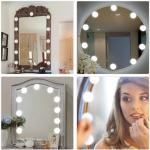 Hidden Wiring LED Makeup Vanity Lights With Dimmer Waterproof Adhensive Sticker