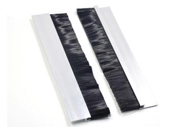 Galvanized Base Strip Door Bottom Brush Nylon Bristle Durable Window Weather