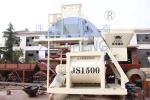 Forced Twin Shaft JS1500 Concrete Mixer Durable For Hzs90 Concrete Mixing Plant