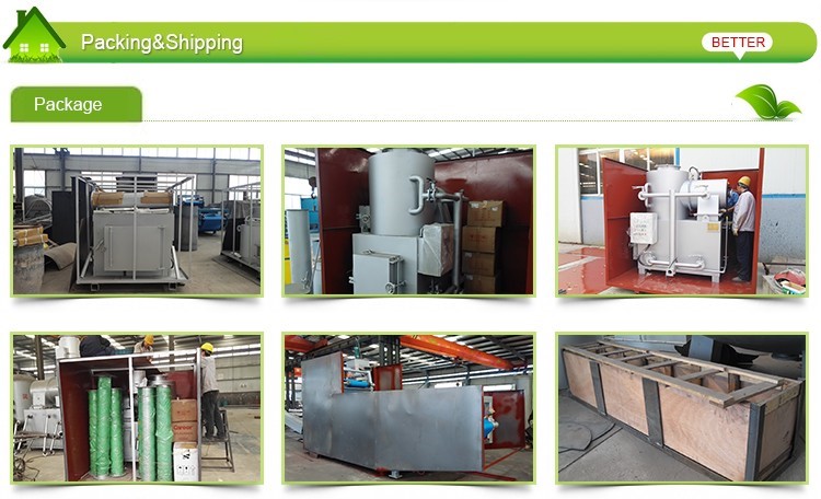 High Temperature Resistant Paint Carbon Steel Waste Incinerator for Domestic Market