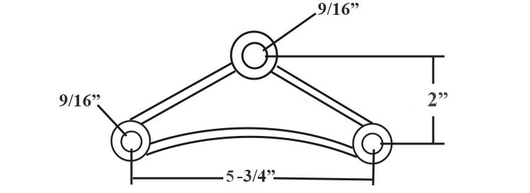 3T Max Payload Cast Iron Trailer Equalizer Bar Trailer 13 104 Equalizer with Durable