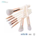 8pcs Women Aluminum Ferrule Face Makeup Brush Set