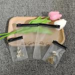 Custom Plastic PVC Zipper Bags Frosted for Earrings Jewelry Packaging