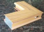 Aluminium Side - hinged Door Extrusion Profile Wood Grain Effect