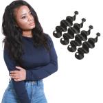 Thick Body Wave Weave Hair / Unprocessed Brazilian Body Wave No Shedding