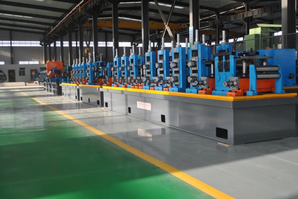 Quality Automatic Diameter 13-50 x 0.6-2 mm steel plate ERW pipe mill line workshop machine to make square tube for sale
