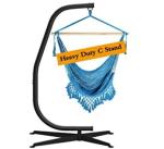 300LBS Capacity Hammock Stand Solid and Sturdy C-Stand for Patio Hammock Chair