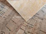 Decorative A Grade Rubber Sheet Roll , Upholstery Cork Leather Fabric for Bag