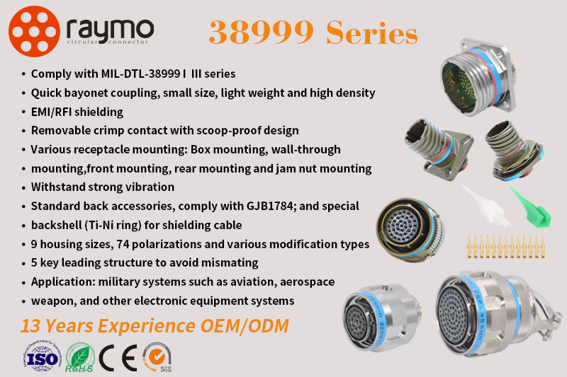 Mil-Dtl-38999 Circular D38999-26wc98sn Female Plug Connector