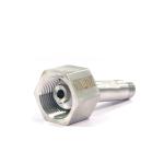 SS316L DIN477 Gas Cylinder Adapter Forged Female Welded