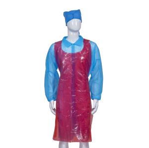 Wholesale Oil-Prood Anti-Dust Smooth Or Embossed Surface PE Apron Waterproof Colorful For Kitchen/Factory/Garden from china suppliers