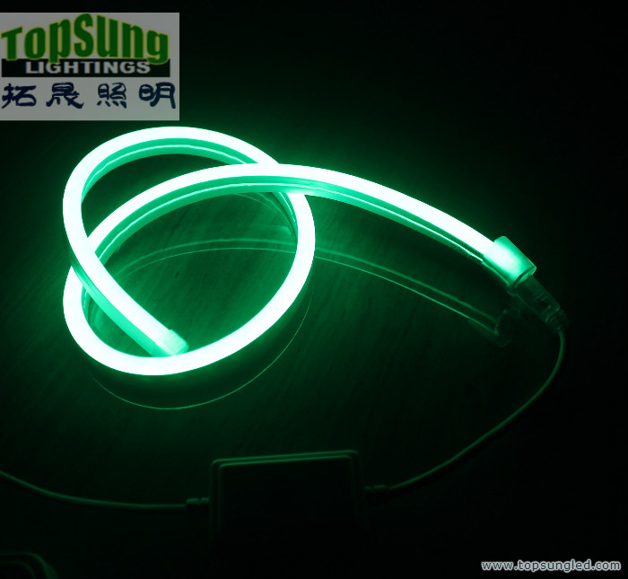 Ultra thin 11x19mm flexible led neon strip light flat emitting side view Neonflex