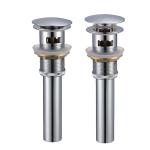 Brass Bathroom Sink Drain Fittings Pop Up Stopper 1 1/4"