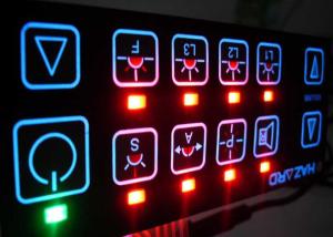 Wholesale Electrical Backlit LED Membrane Switch Panel Sticker , 3M467 / 3M468 Adhesive from china suppliers