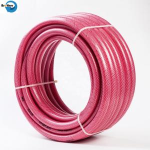 China Clear Plastic Vinyl Tubing Fiber Braided Reinforced PVC Tube Pipe Hose for Water Transfer on sale