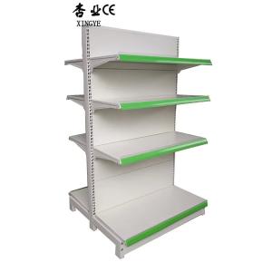 Wholesale Factory Custom size color White double-sided supermarket shelves goods shelf from china suppliers