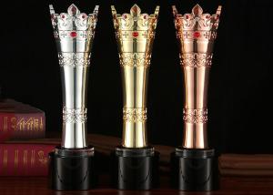 Wholesale Fantasy Metal Trophy Cup With Luxury Rubies Gold / Silver / Bronze Color Optional from china suppliers