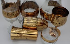 Wholesale Glassware PVD gold coatings, 2-sides PVD gold platings on glass products from china suppliers