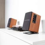 Improve Your Audio Experience with Polished Metal Speaker Stands Included