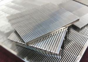 China Johnson Slot Sieve Wedge Wire Screen Panels Plate Stainless Steel For Pulp Filtration on sale