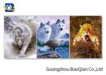 Lovely 3d Animal Picture With Black Frame , Lenticular 3d Stereograph Printing