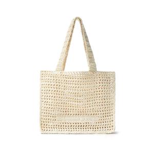 Wholesale Women Children Hollow Crochet Straw Woven Bag Summer Seaside Letter from china suppliers