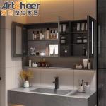 Kitchen Cabinet and Modern Wood Double Sink Bathroom Vanities with Waterproof