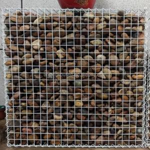 Wholesale Welded Mesh 100X80X30Cm 2x1x0.5m 200x100x5 cm Gabion Basket Stone Cage Garden Fence from china suppliers