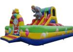 Double Stitching Inflatable Obstacle Courses Elephant Bounce House