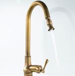 antique brass OEM Bronze CE Retro Bathroom Pull out Sink Faucets