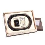 bespoke coffee drawer wallet gift box leather belt sliding packaging box