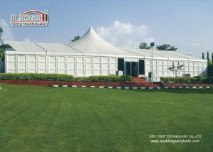 China High Peak Canopy Marquee , White Color ABS Sidewall Hard Wall System Aluminum Party Tents on sale