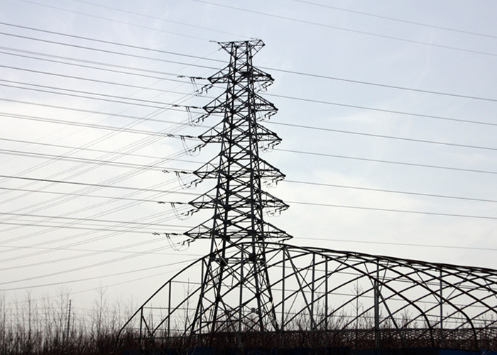 1000KV 4 Legged Steel Lattice Q235B Electric Power Tower