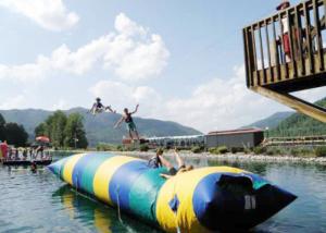 Wholesale Floating Inflatable Water Trampolines , Lake Inflatable Water Blob from china suppliers