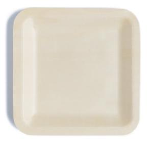 Wholesale Square biodegradable Birch Wooden Disposable Party Bowls Tableware 8.5 Inch from china suppliers