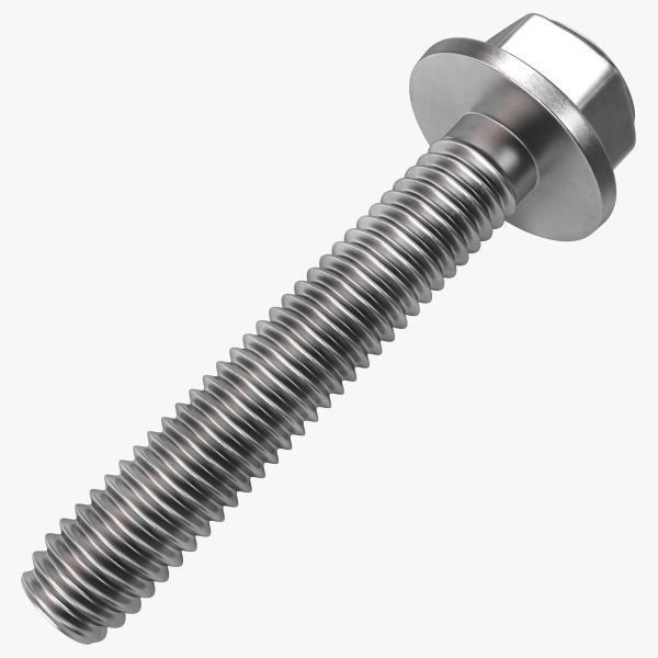 M20 M24 Metal Flange Bolt Galvanized Steel Nickel Plating Hex Head Flange Bolt