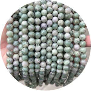 Wholesale Round Loose Stone Beads Natural Loose Peace Jade Australian Jade For Jewelry Making from china suppliers